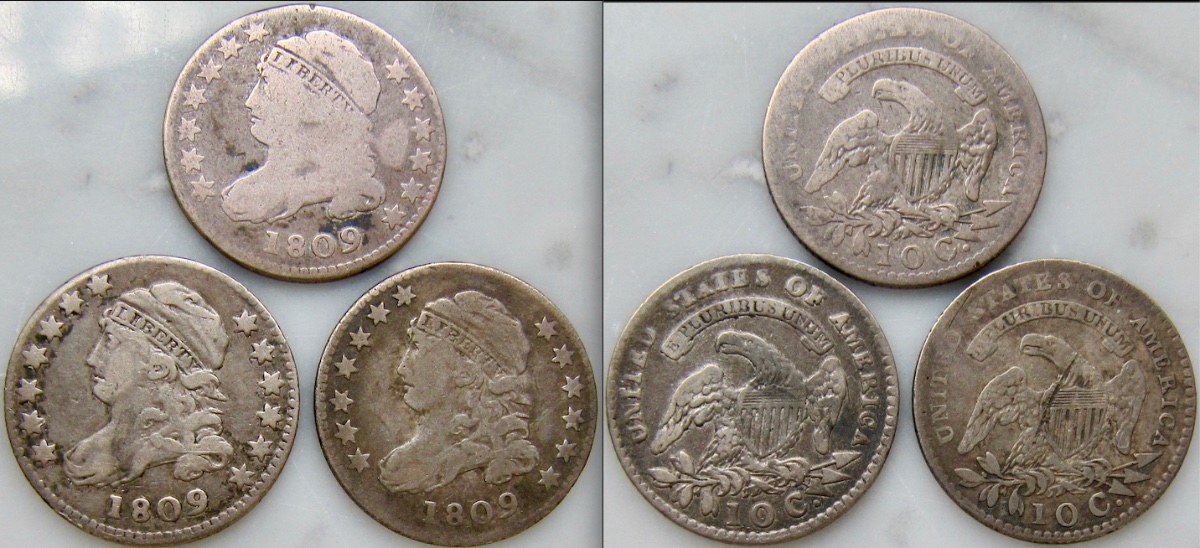 Please-Grade-These-3-1809-Capped-Bust-Dimes