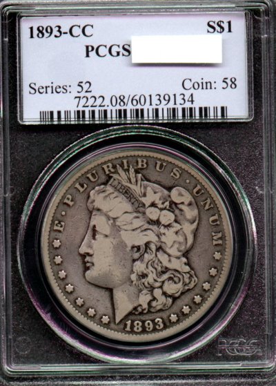 1893 CC Morgan Dollar