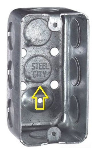 Mystery-Coin-I-Just-Found-In-Bank-Roll-Last-Week?-Please-Help-Id:-Electrical-Box-Knock-Out-Blank