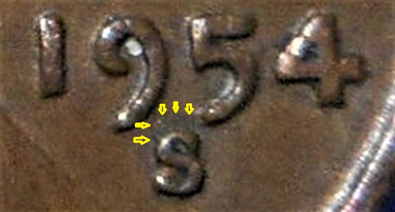 1954-Lincoln-Cent-S-Over-S.