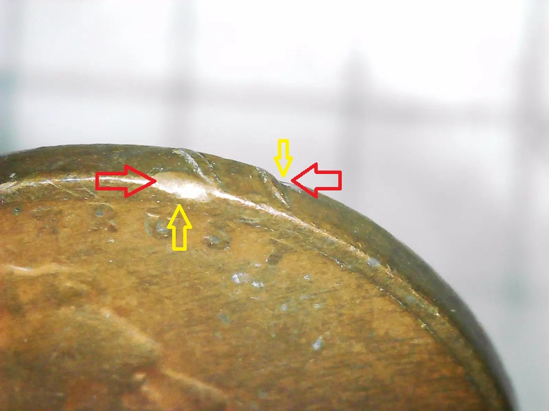 1941-Penny-No-Mint-Mark-Weird-Edge-Extra-Metal