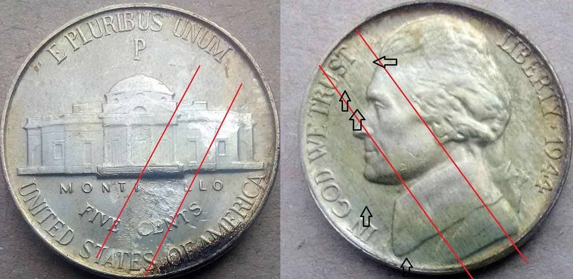 1944-P-Jefferson-Nickel:--Mint-Defect?