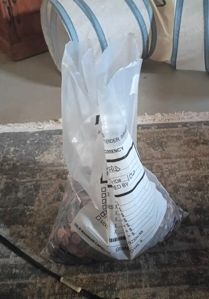 $50-Bank-Bag-Of-Moldy-Cents.-What-To-Do?