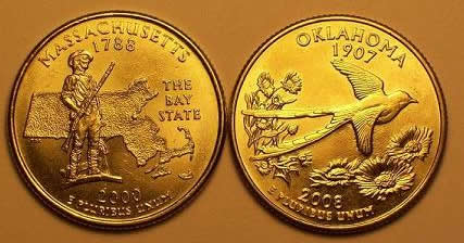2000-P-Massachusetts-State-Quarter-No-Copper-In-Rim