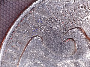 1965-Washington-Quarter-DDR-/-Die-Crack-/-Dbl-Rim-Rev.