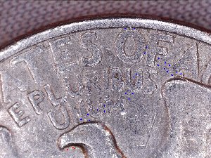 1965-Washington-Quarter-DDR-/-Die-Crack-/-Dbl-Rim-Rev.