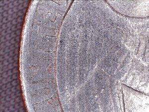 1965-Washington-Quarter-DDR-/-Die-Crack-/-Dbl-Rim-Rev.