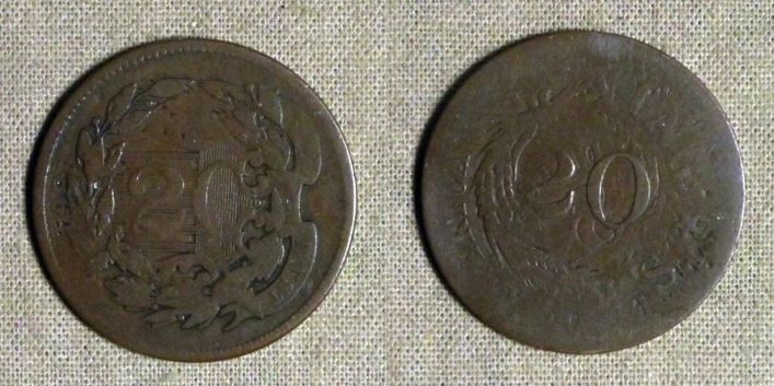 Unknown-Coin-Or-Token-Struck-On-US-2-Cent-Piece?