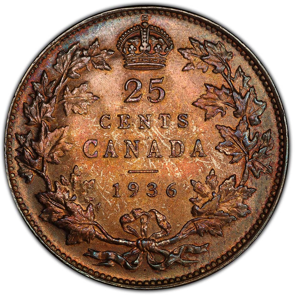 1936-Dot/Bar-PCGS,-MS-64-25-Cents?