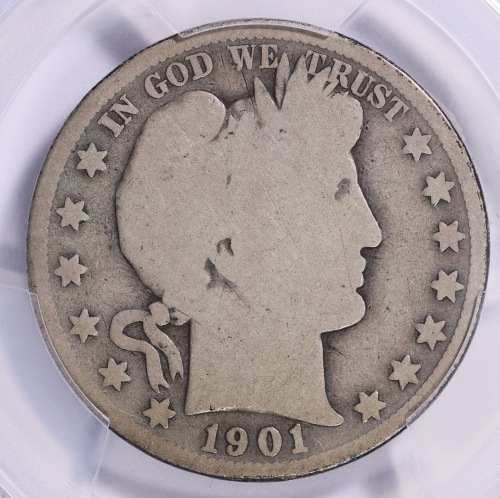 1901-S-Barber-Half-Dollar:-Tape-Residue---Yuck!
