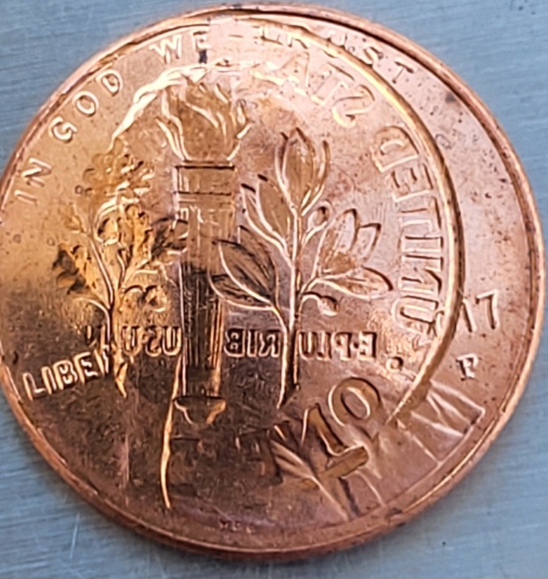 2017-P-Lincoln-1cent-/Dime-Mule-Clash-Error!