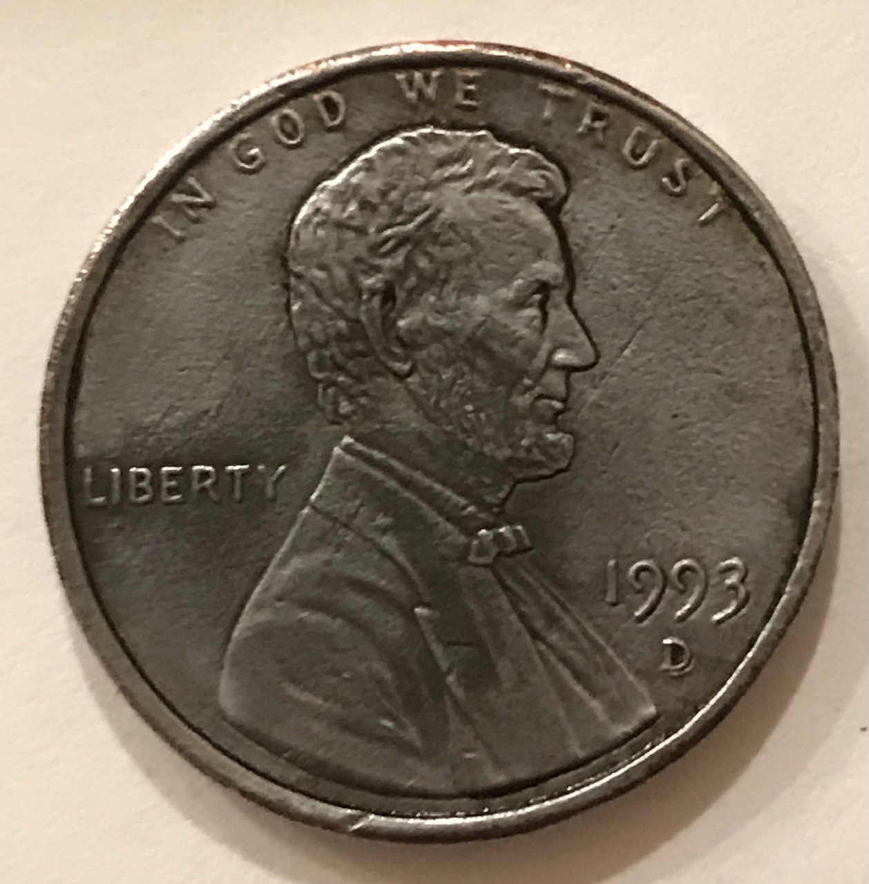 Non-Copper-1993-D-Lincoln-Cent