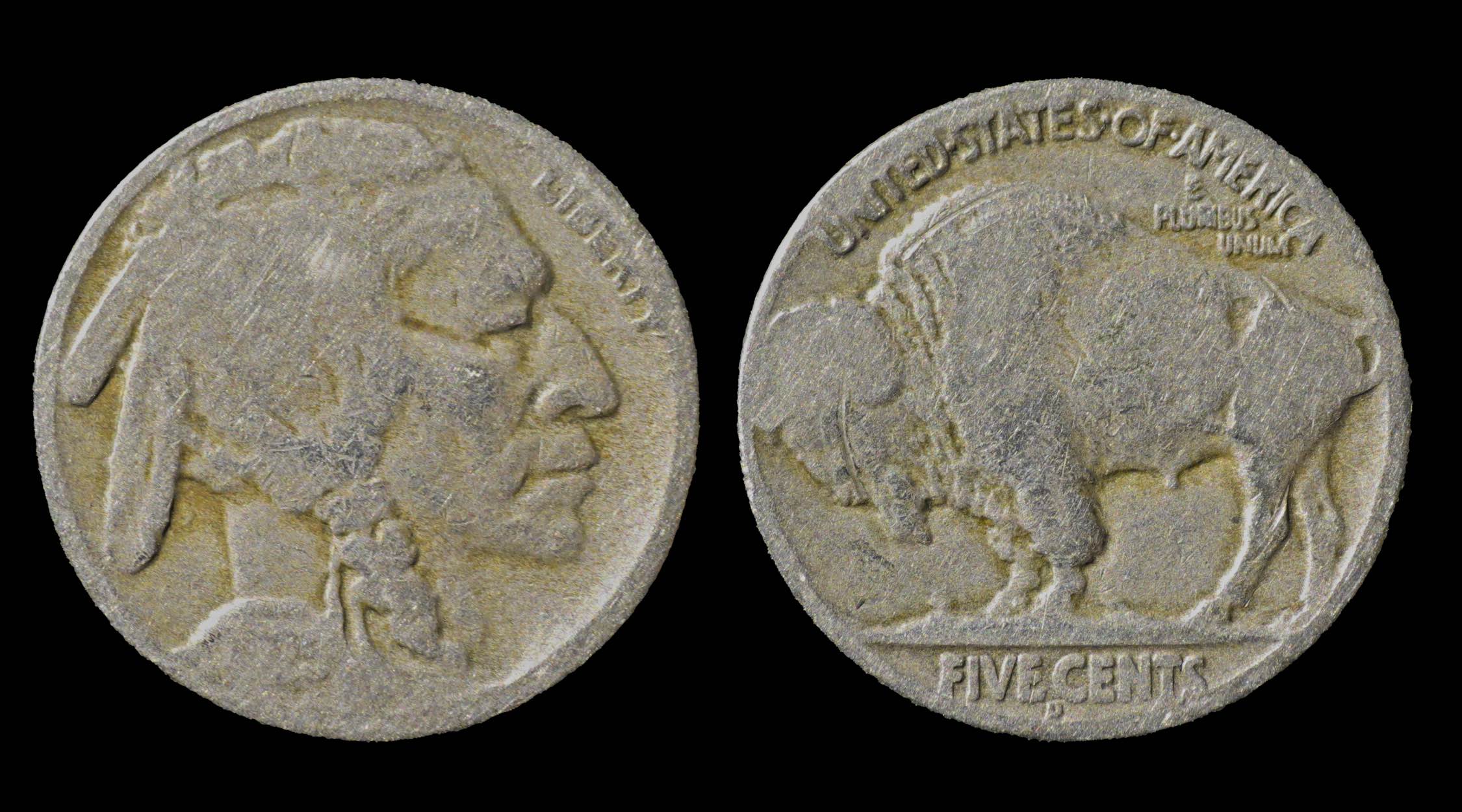A-Few-1925-D-2+-Feather-And-A-Couple-2++-F-Buffalo-Nickel-Examples