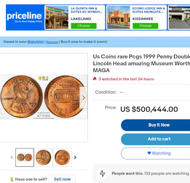 1999-Lincoln-Penny-Split-Plate-Doubling,-And-About-10%-Off-Center-Struck.