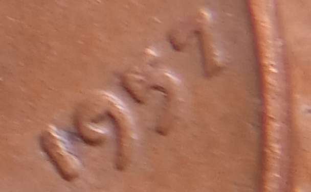 1957-P-1-Cent,-1957-D-1-Cent.-Do-These-2-Coins-Have-Die-Chips?