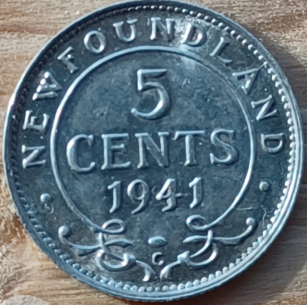 Is-This-1941-Newfi-5-Cent-Have-A-Repunched-4?