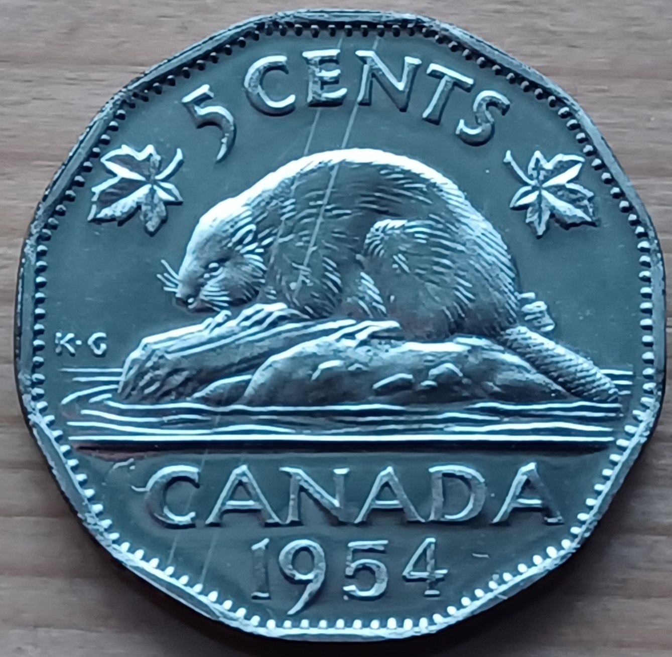 1954-Proof-Like-Nickel-That-Been-Through-A-Bit.