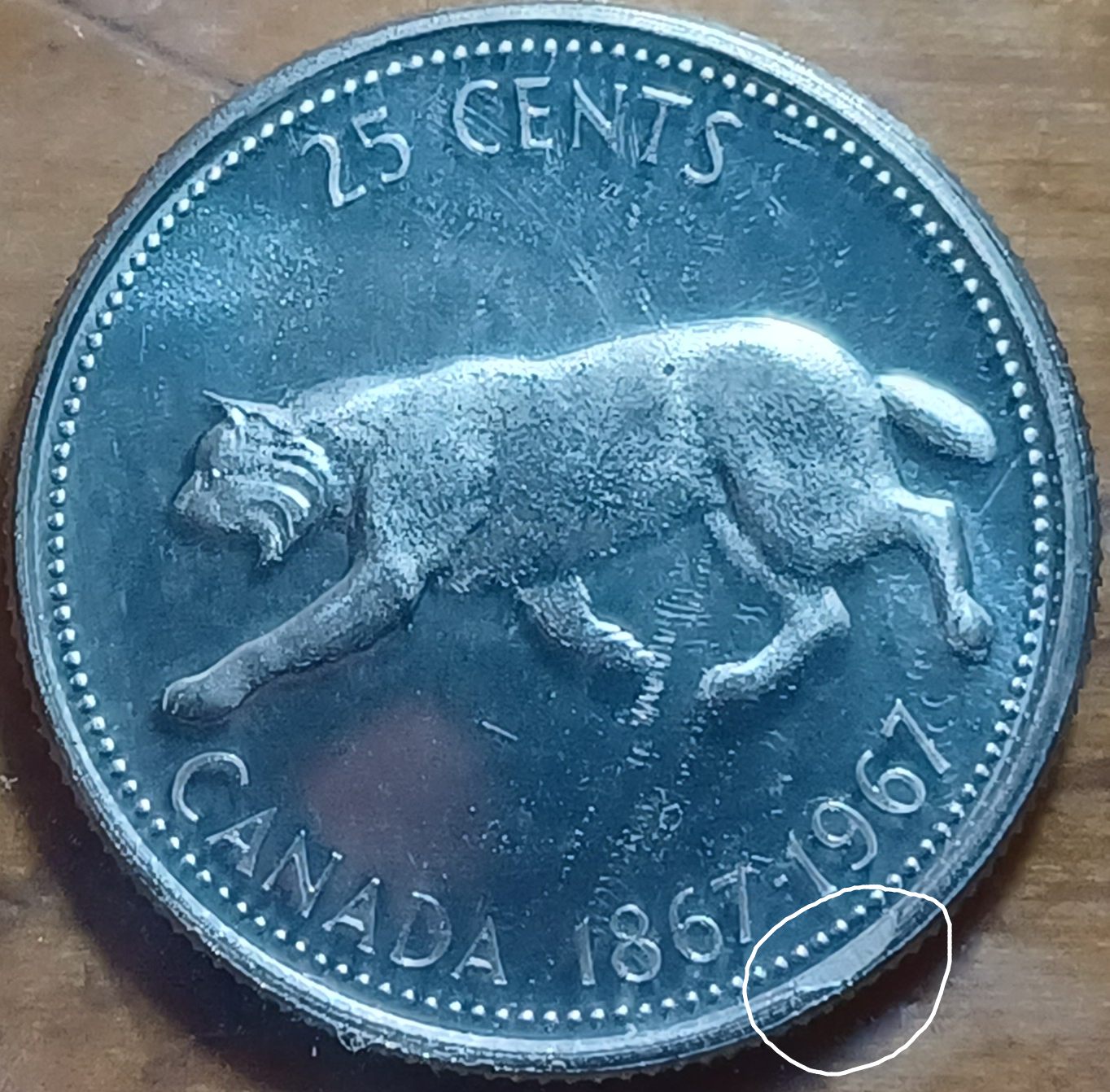 1967-PL-Quarter.-Nice-DDR-And-Odd-Edge-Error?