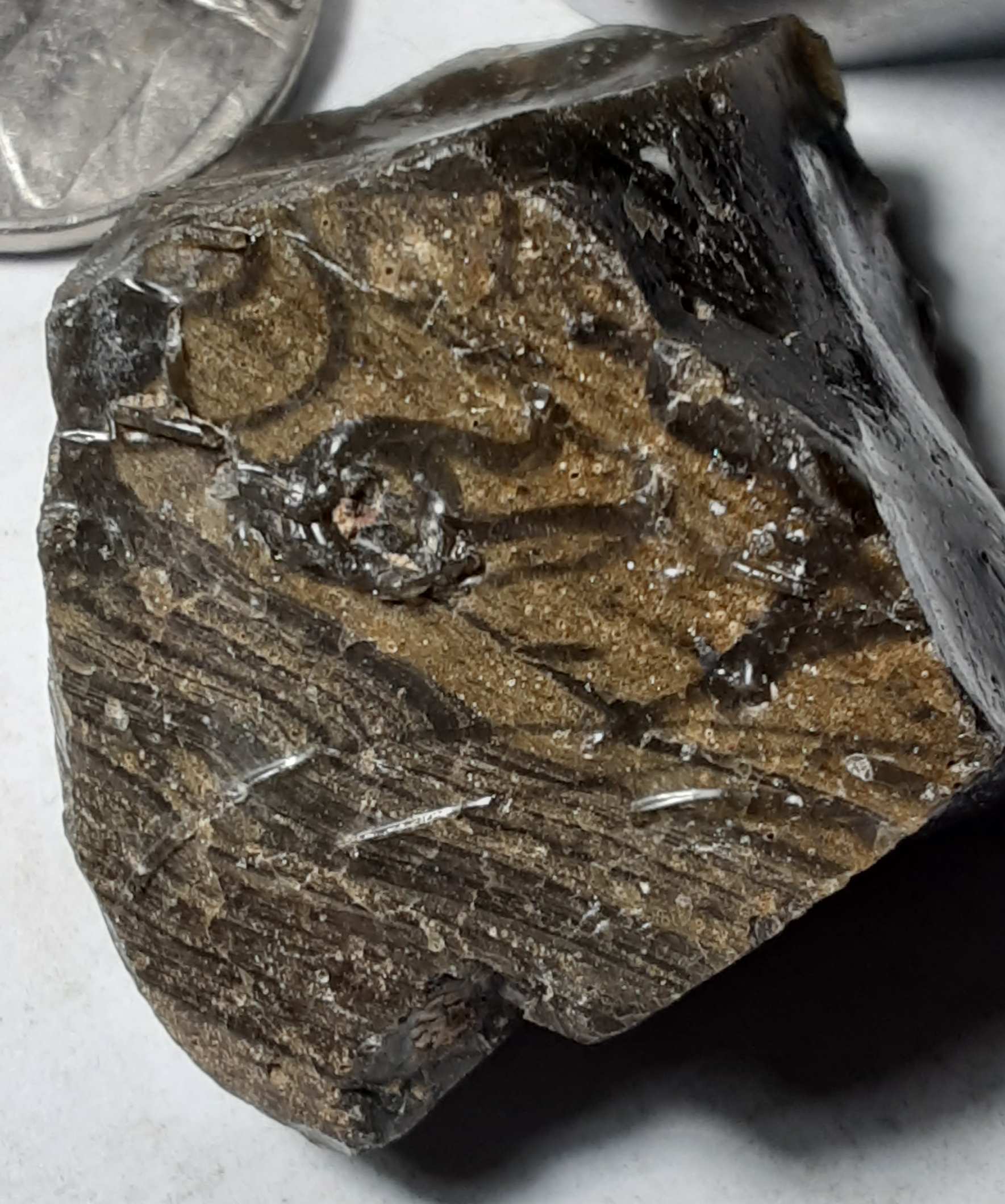 Pieces-Of-Iron-With-Cristal-Rocks-Melted-Them-Together