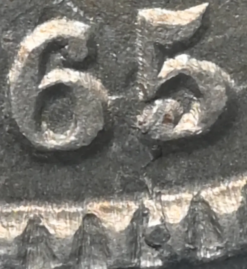1865-3CN-'Date-In-Denticles'-Or-Cud-In-Crack?