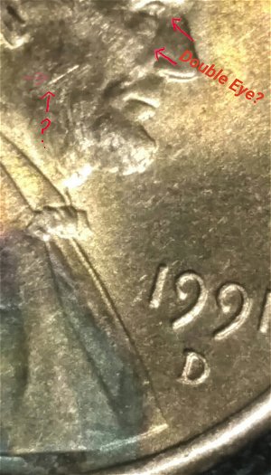 1991-D-Lincoln-Penny...tone-&-Error-Both-Sides-Of-Coin.help!