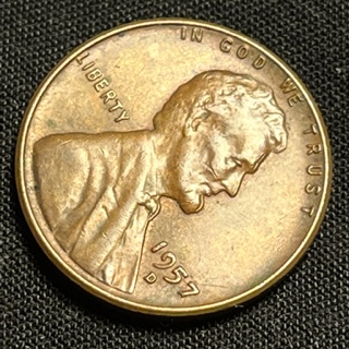 1957-Lincoln-Penny-With-Double-Chin?
