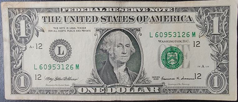 1999-$1-Offset-Bank-Number-Touching-Signature