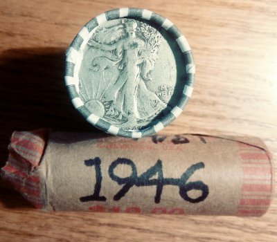 Roll-Of-1946-S-Halves-And-Roll-Of-1946-Quarters-For-Christmas