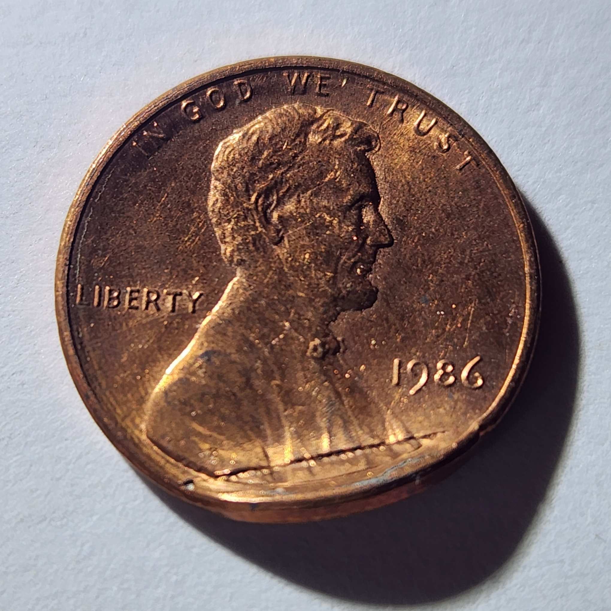 1986-Lincoln-Bent-Penny