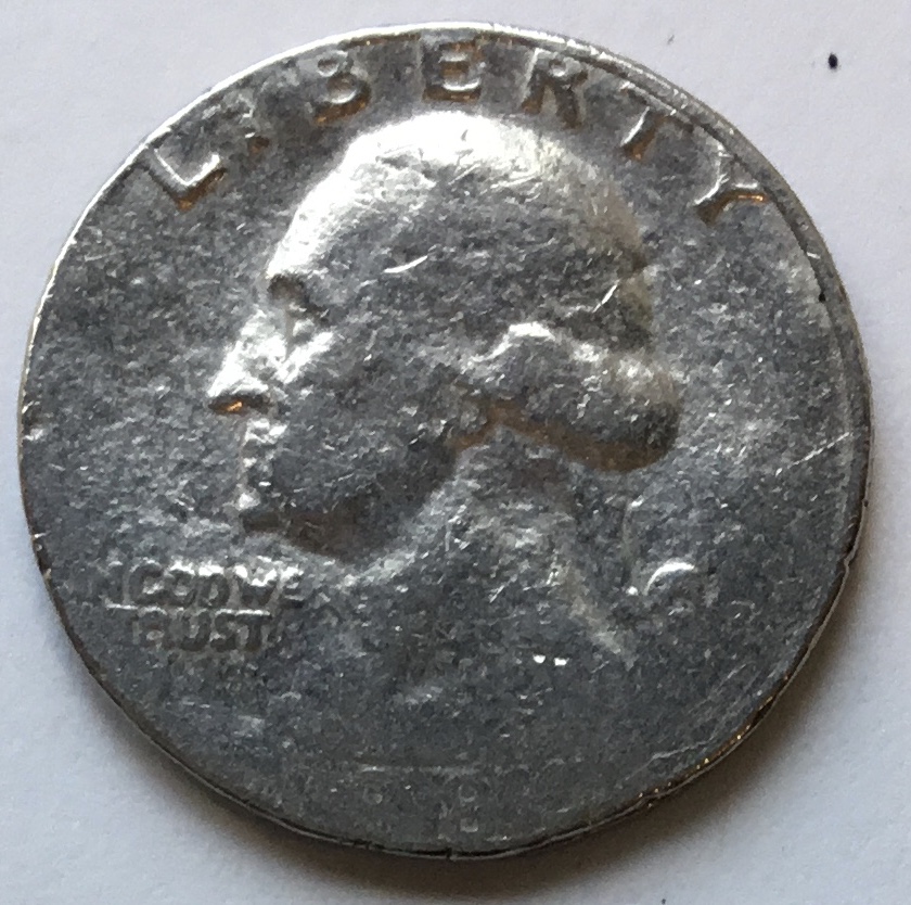 Unknown-Year-Washington-Quarter.struck-Through-Error?-Damage?