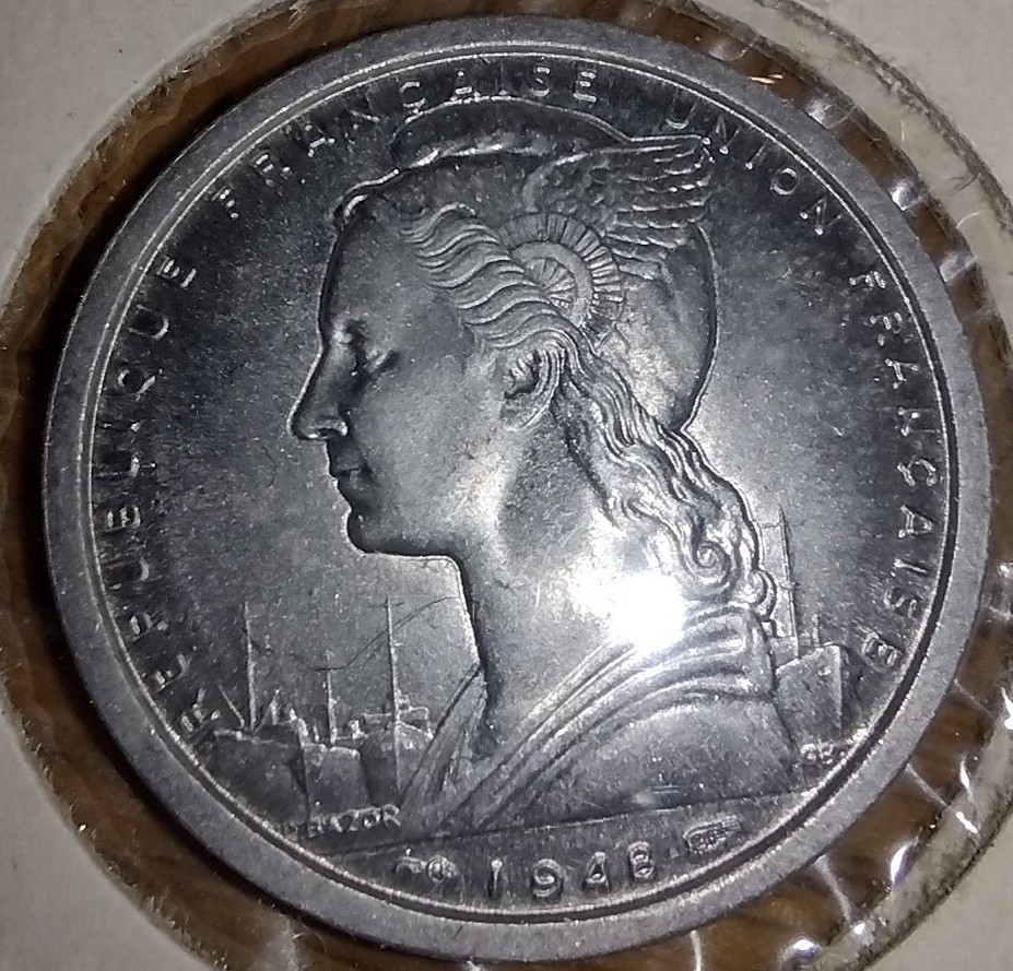 1948-Cameroon-Aluminum-2-Franc-Grading?
