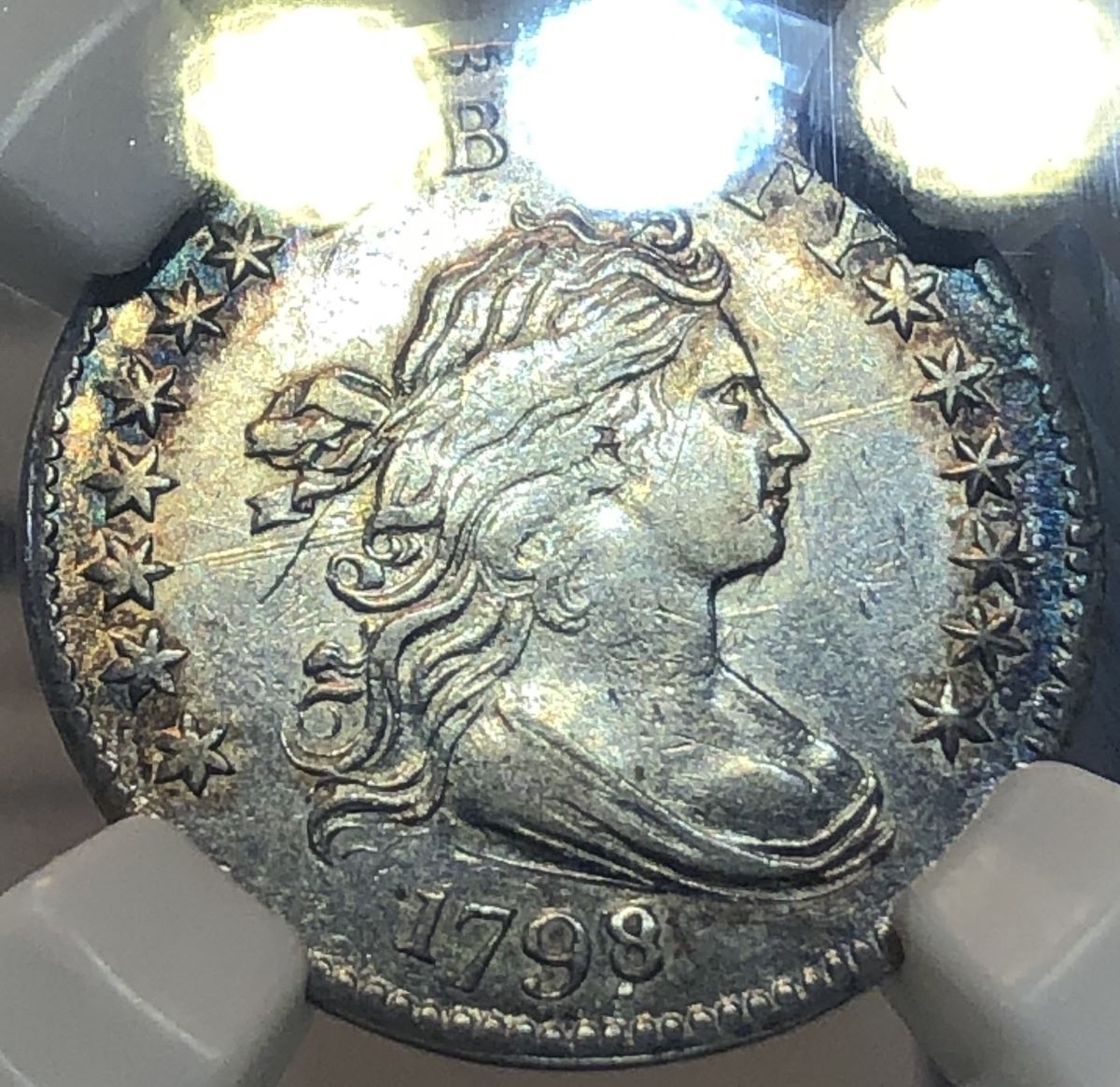 1798/7-Draped-Bust-Dime-Die-Cracks-Or-Scratches