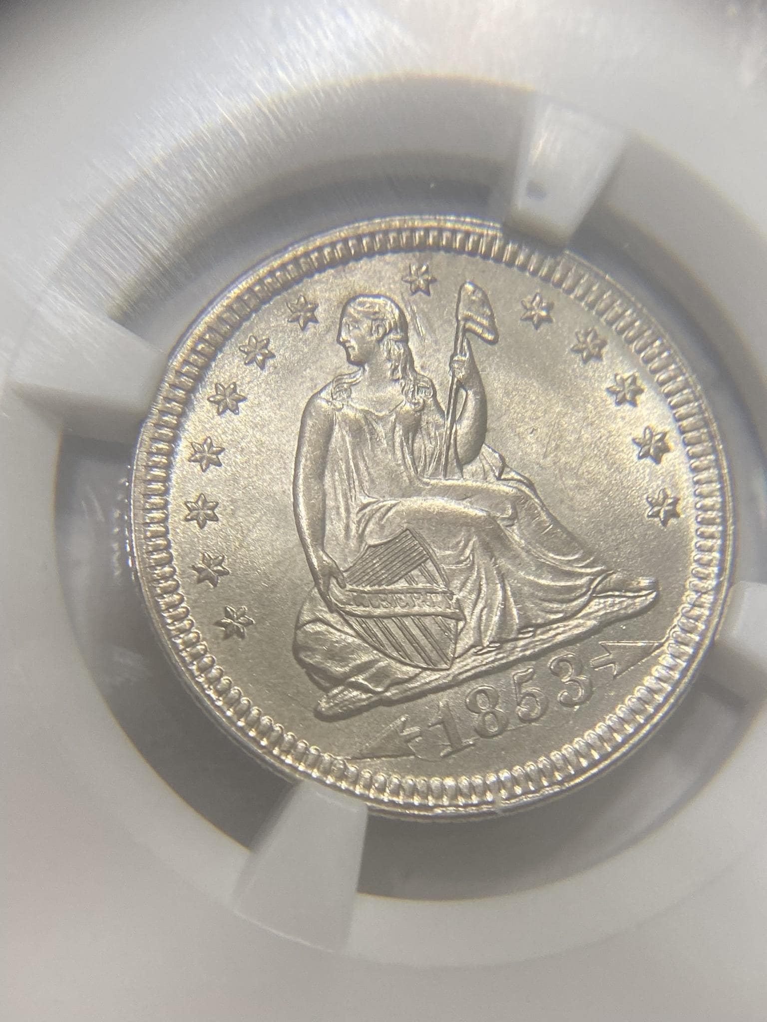 1853-Arrows-+-Rays-Seated-Quarter.-You-Vs.-NGC!