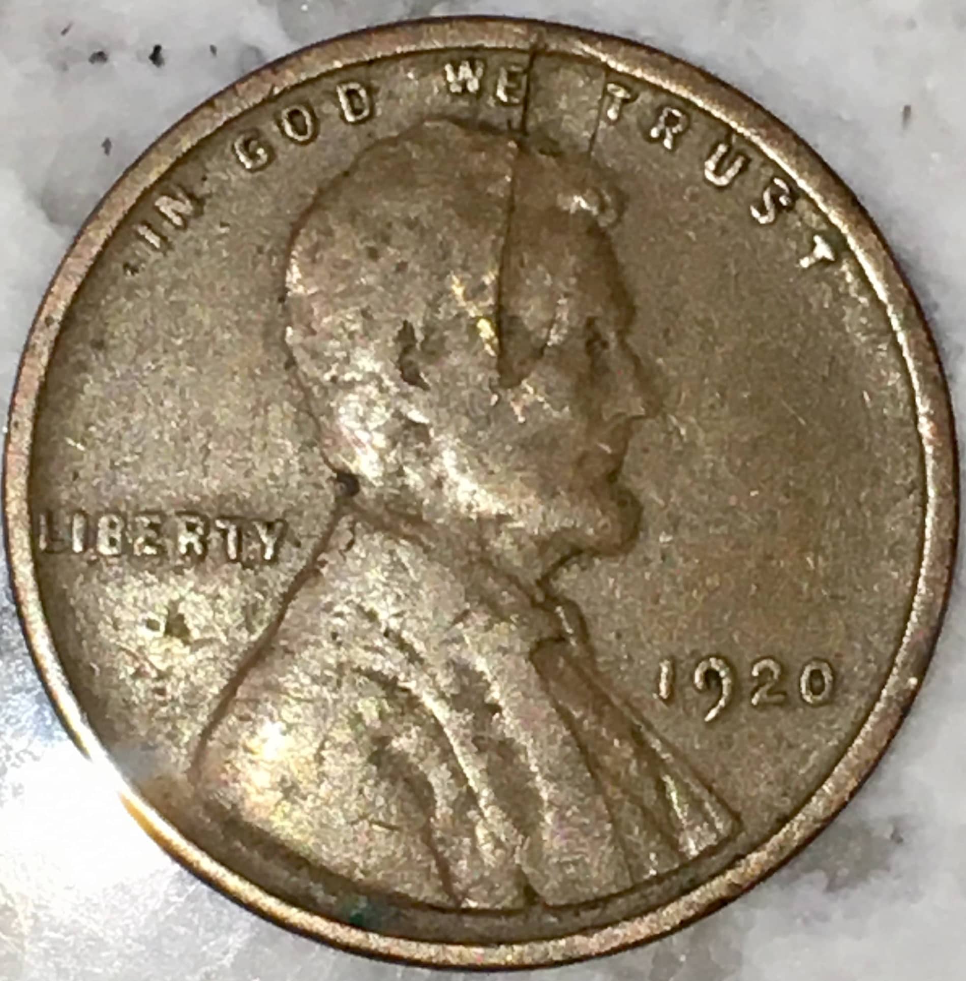 1920-Lincoln-Penny-Lamination-Error?