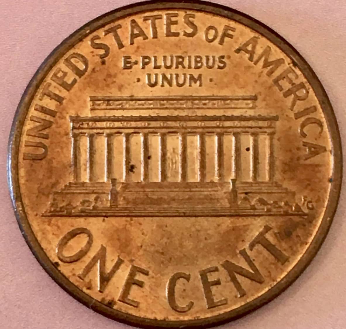 1995-Penny-With-Smooth,-Wide,-Raised-Line-On-The-Reverse