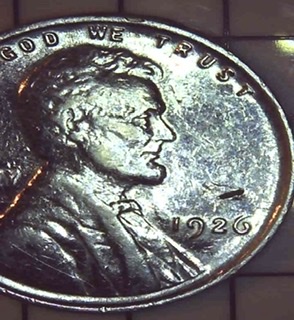 1926-Lincoln-Wheat-Cent---Silver-Plated?