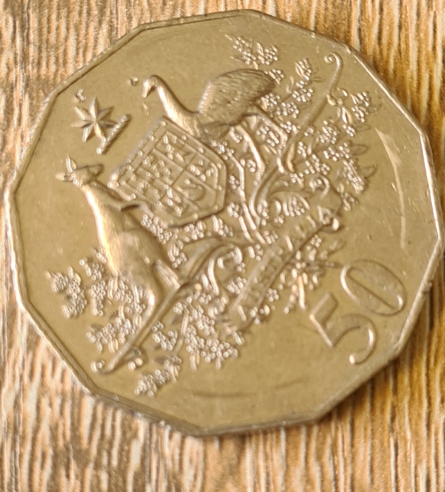 Australian-50-Cent-2001-Commemorative-Coin-DD-Or-Mechanical-Doubling
