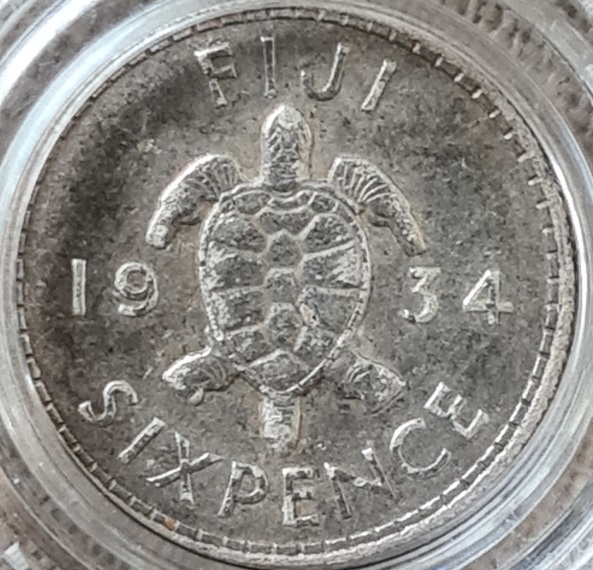 1934-Fiji-Sixpence--Die-Clash
