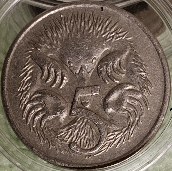 Finally-Found-A-1987-Australian-5-Cent-HI-Echidna-Fine-Au-Grade