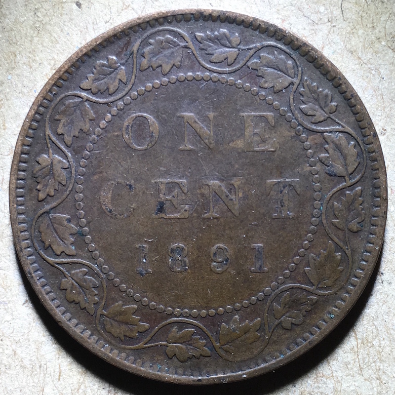 Canada-1891-Large-Cent-Variety-Identification