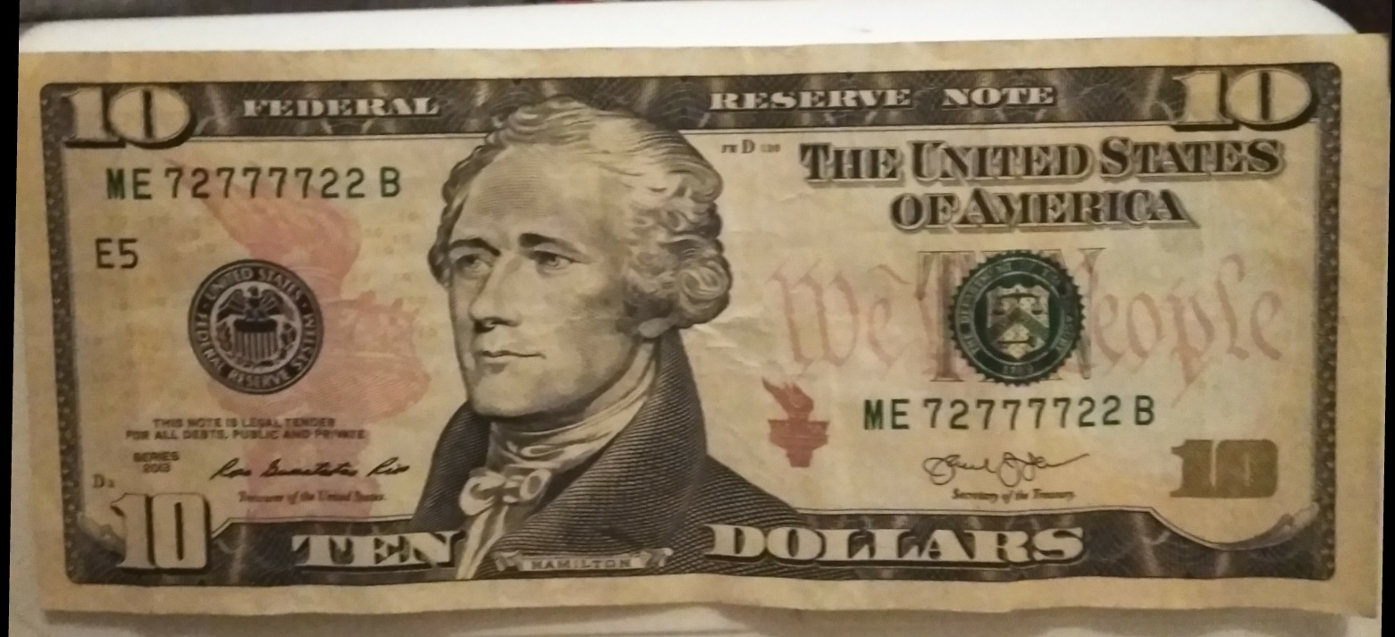 2013-$10-Dollar-Bill-With-Serial-Number-Me-72777722-B