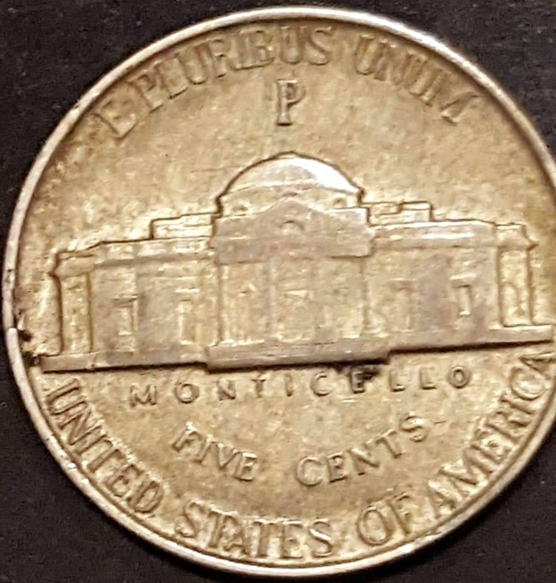 1943-P-Nickel---Transitional-Copper?--Weight-4.81-Grams
