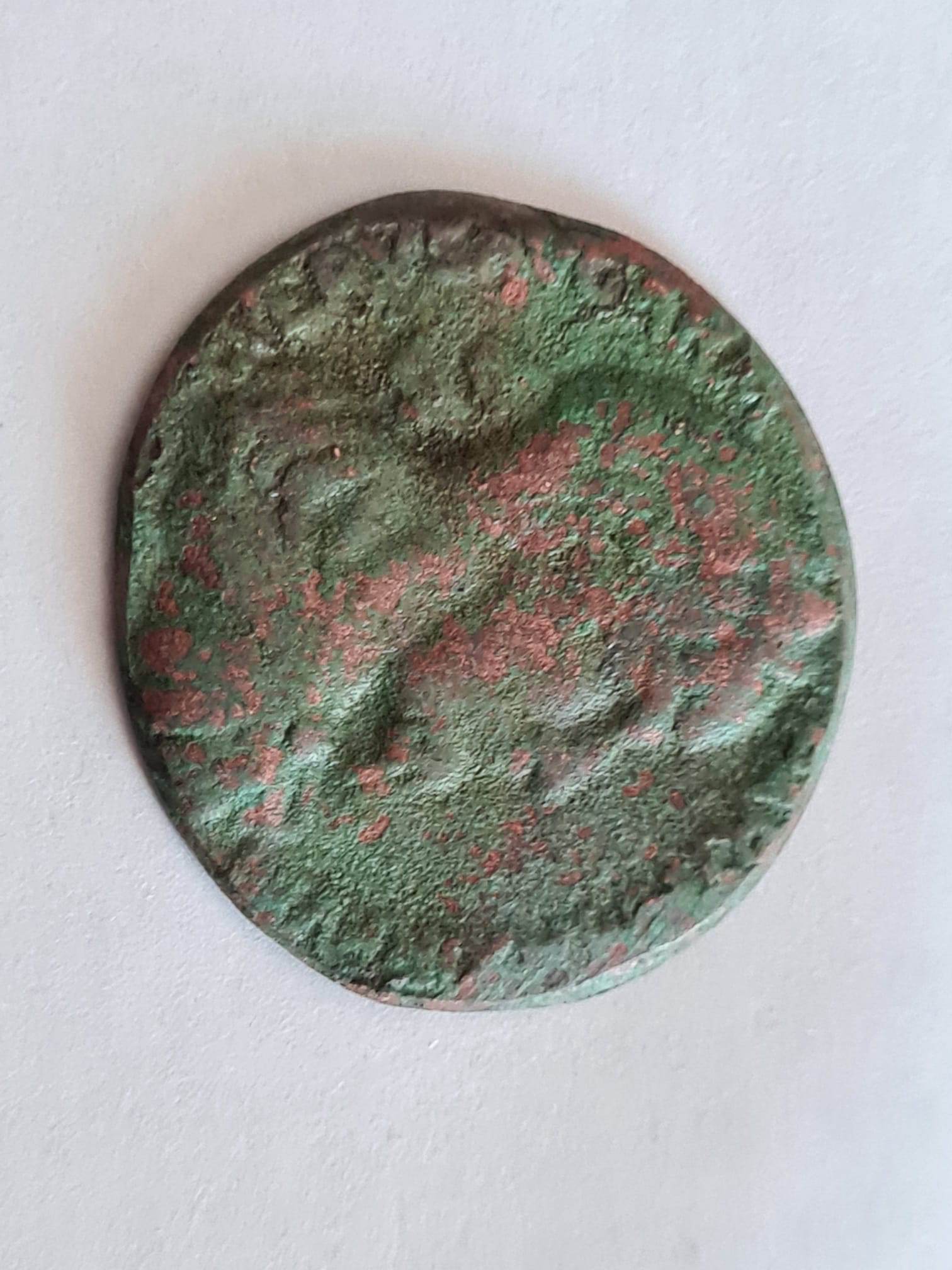Ancient,-Not-Id,-Small-Bronze-Coin
