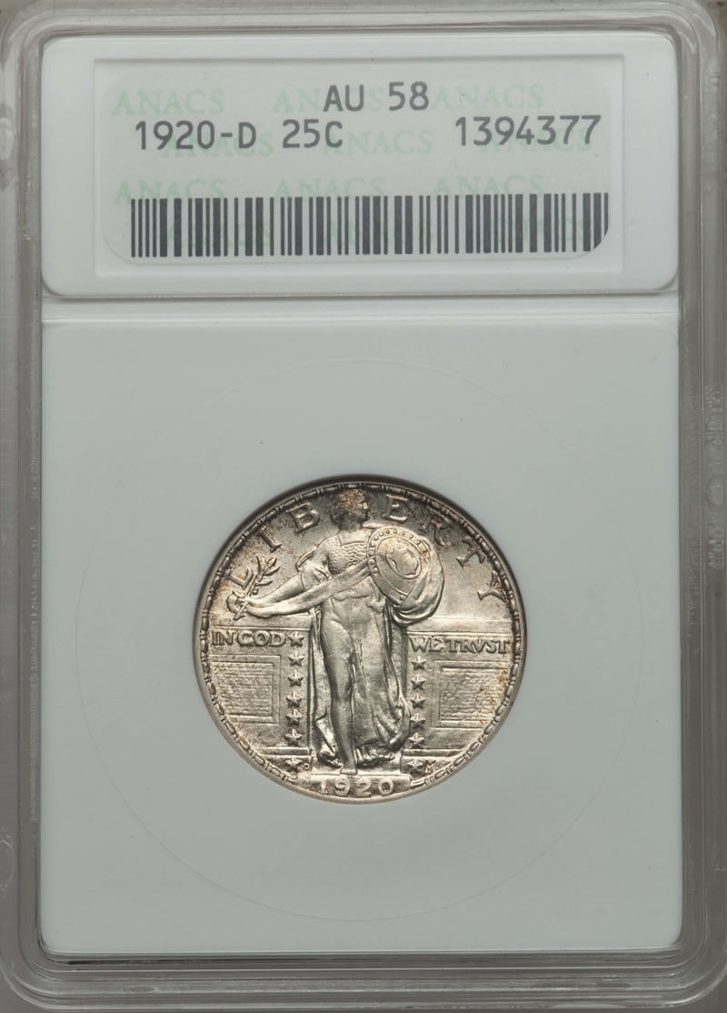 Standing-Liberty-Quarter-Set-Completed-AU-58+