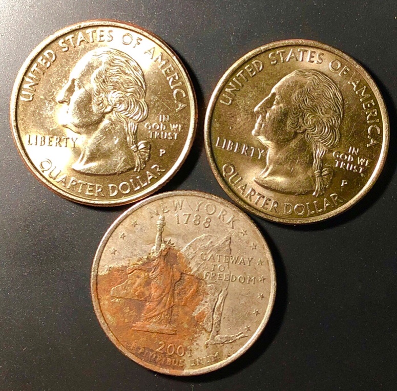 1964-No-Mint-Mark-Washington-Quarter-With-Unusual-Color