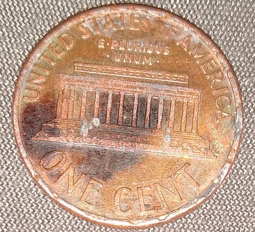 1987-D-Penny-On-Silver-Planchet-?