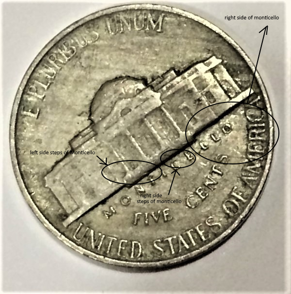 1960-Jefferson-Nickel---Reverse-Retyping-Several-Times?