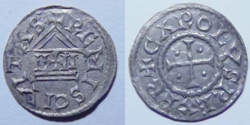 Denarius-From-Louis-The-Pious,-Fresh-From-The-Field!