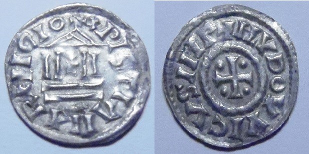 Denarius-From-Louis-The-Pious,-Fresh-From-The-Field!