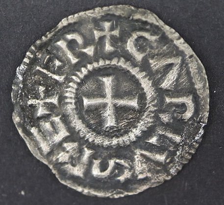Denarius-From-Dorestado-From-Charlemagne-Partly-Uncleaned